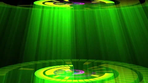 Blinking green Wave blinking background 스톡 동영상 253426212