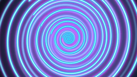Blinking Hypnotized Neon Seamless Loops Animation Video stock 128937795