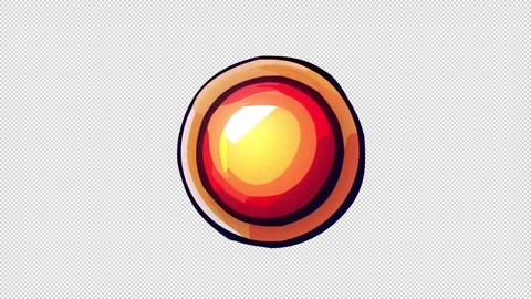 Blinking indicator. Animation of the alarm. Cartoon Stock Footage 319763453