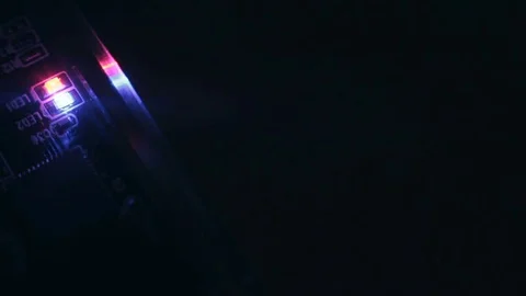 Blinking led on hdd in server raid free space 스톡 동영상 75046347