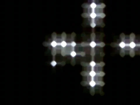 Blinking LED Light Sequencer 12 Stock Footage 585387