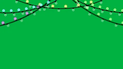 Blinking light animation on green screen Stock Footage 258237792