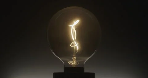 Blinking light bulb. Creativity concept. Stock Footage 327043160