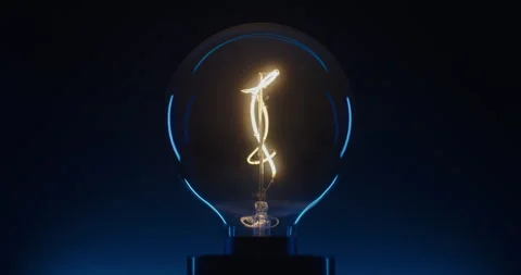 Blinking light bulb. Creativity concept. Stock Footage 327043181