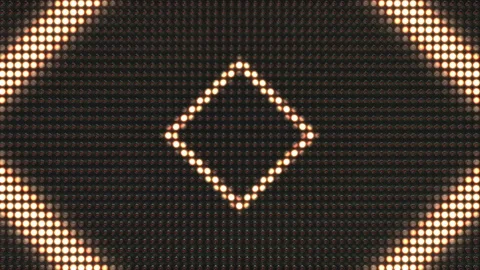 Blinking Lights Board Star Loop Background Stock Footage 106341391