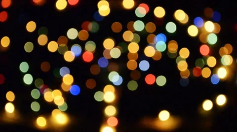 Blinking lights bokeh Stock Footage 58768332