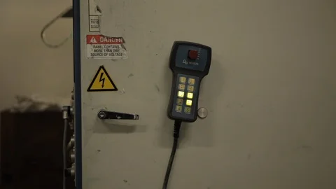 Blinking Lights Buttons on Controller Stock Footage 113016062