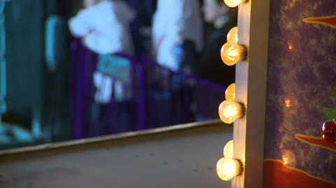 Blinking Lights at the Fair Stock Footage 23424813