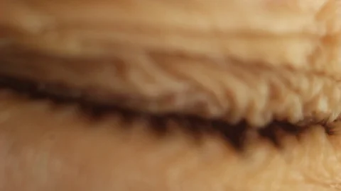 Blinking male eye close-up looking around. red artery on the eyeball macro Stock Footage 108514694