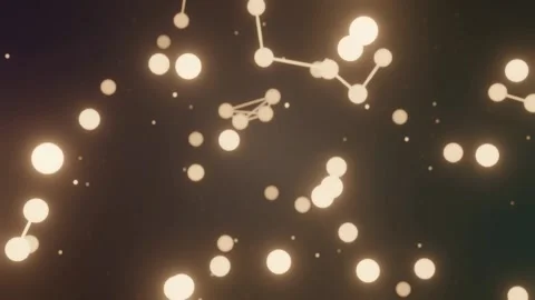 Blinking Network Connection Background Video, Plexus Effect Background Loop Stock Footage 232387136