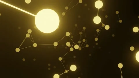 Blinking Network Connection Background Video, Plexus Effect Background Loop Stock Footage 232387200