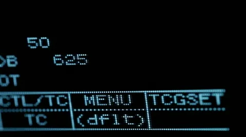 Blinking no video input signal on the professional vcr. Video stock 22058963