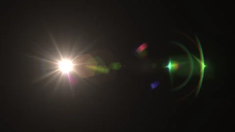 Blinking optical light effect. Lens flar... | Stock Video | Pond5