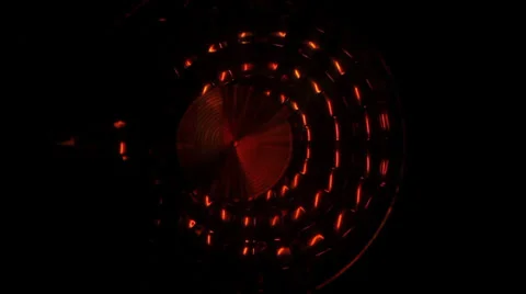 Blinking orange lamp closeup Stock Footage 37098291