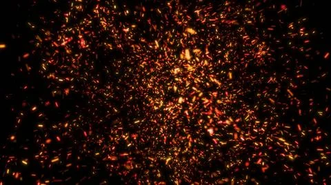 Blinking particles turbulent vortex. Swirl sparkles explosion background Stock Illustration