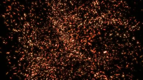 Blinking particles turbulent vortex. Swirl sparkles explosion background Illustrazione stock