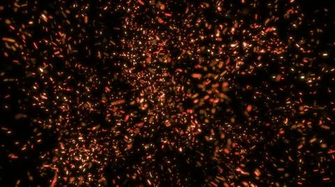 Blinking particles turbulent vortex. Swirl sparkles explosion background イラスト素材