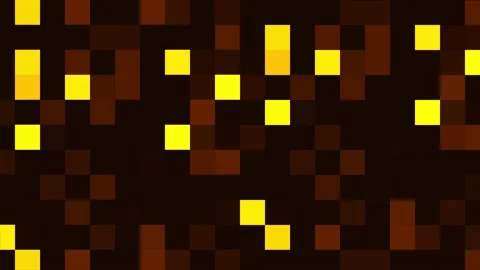 Blinking pixels motion background orange Stock Footage 201036579