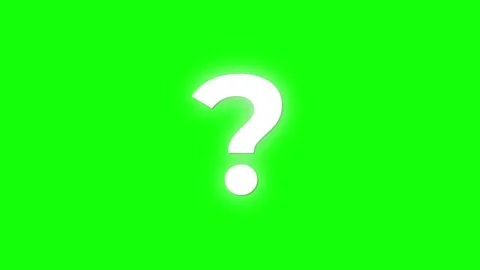 Blinking question mark symbol on green Background Animation. Stock Footage 317097362