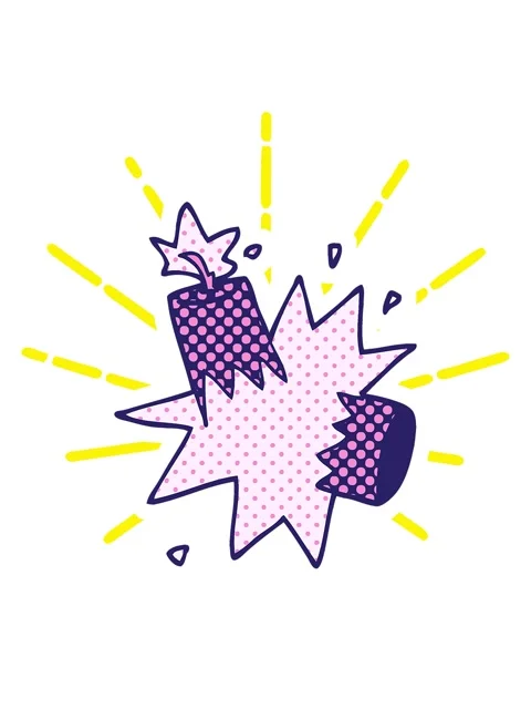 Blinking radial lines animation of cartoon doodle dynamite Vídeo Stock 324042046