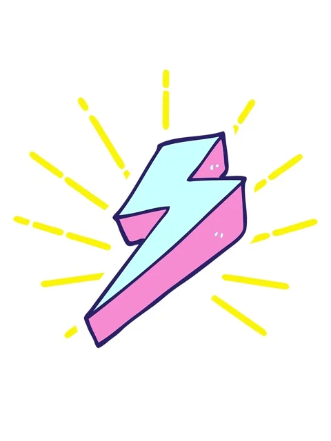 Blinking radial lines animation of cartoon doodle thunder bolts Stock Footage 324168587