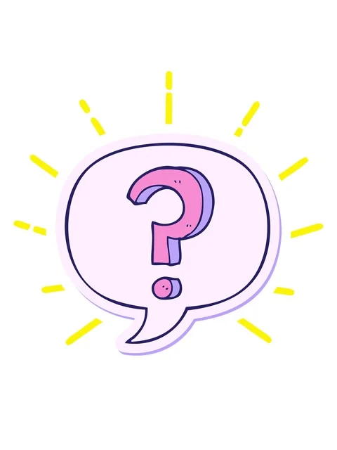 Blinking radial lines animation of cartoon question mark with speech bubble.. Stock Footage 324214676