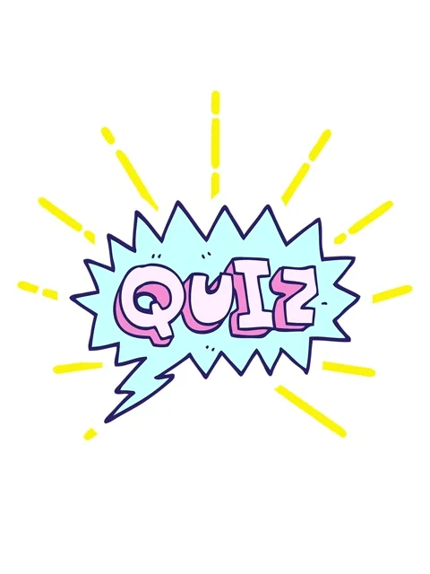 Blinking radial lines animation of cartoon doodle font quiz Stock Footage 324261768