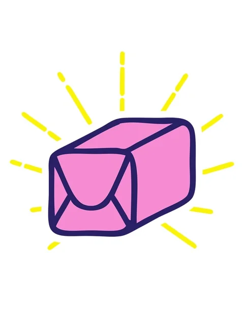 Blinking radial lines animation of cartoon of a paper parcel Video stock 324472842