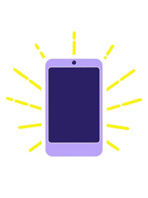 Blinking radial lines animation of cell phone graphic vector illustration ico Stock Footage 324411496