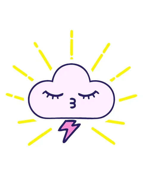 Blinking radial lines animation of comic book style cartoon of a thunder clou Stock Footage 324137101