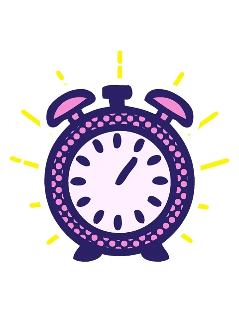 Blinking radial lines animation of comic book style cartoon of a alarm clock Stock Footage 324196255