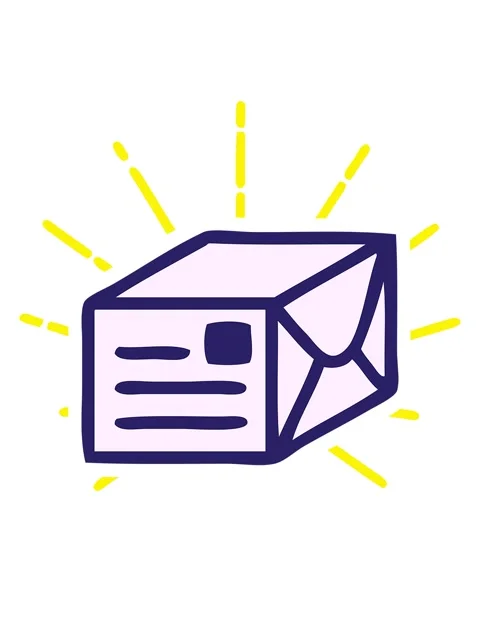 Blinking radial lines animation of cute paper parcel Stock Footage 324460120