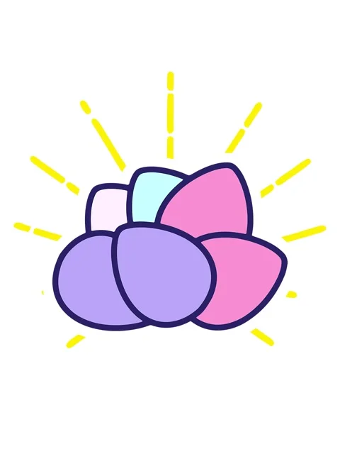 Blinking radial lines animation of cute easter egg simple cartoon Stock Footage 324463335