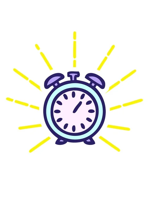 Blinking radial lines animation of deosgn of a alarm clock Stock Footage 324465824