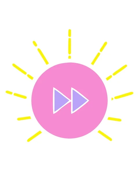 Blinking radial lines animation of flat symbol of a fast forward button icon Stock Footage 324378359