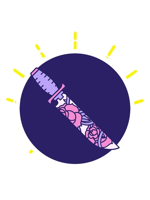 Blinking radial lines animation of iconic tattoo style image of a dagger wi.. Stock Footage 324377052