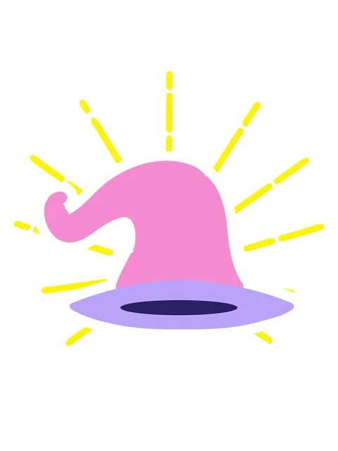 Blinking radial lines animation of old wizard hat Stock Footage 324394851