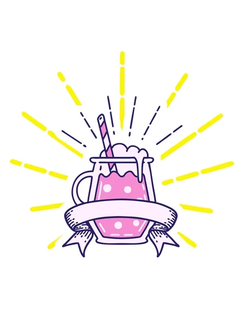 Blinking radial lines animation of scroll banner with tattoo style ginger bee Stock Footage 324118728