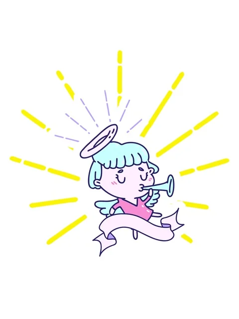 Blinking radial lines animation of scroll banner with tattoo style angel bl.. Stock Footage 324188194