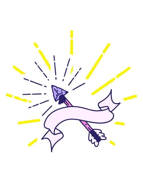 Blinking radial lines animation of scroll banner with tattoo style old flin.. Stock Footage 324206182