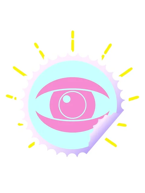 Blinking radial lines animation of staring eye graphic vector circular peel.. Stock Footage 324239523