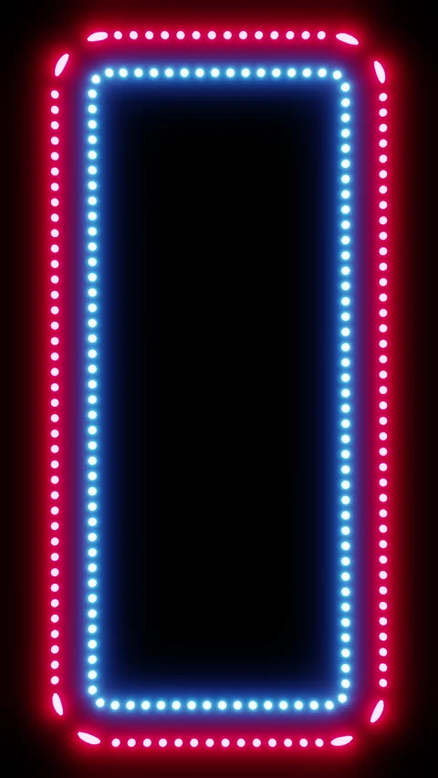 Blinking red and blue frame vertical 3d render. Design element for infographics, Stock Footage 332177464