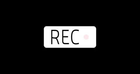 Blinking Red Record Button With TV inter... | Stock Video | Pond5