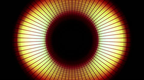 Blinking Red Squares in the Form of a Tunnel 2 Stock Footage 47276369