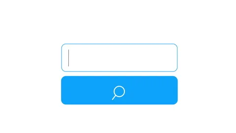 Blinking Search Cursor Animation on White Background 库存影片 334358271