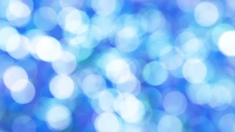 Blinking shining blue and white light particles bokeh looping 3D animation Stock Footage 197403346