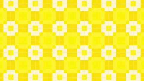 Blinking square mosaic pattern in yellow, white, orange colors. Vídeos de archivo 270481371