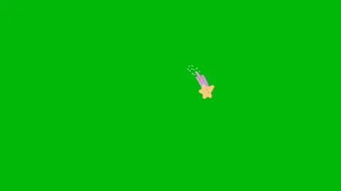 Blinking Star Sparkle Effect Animation Overlay Stock Footage 344208643