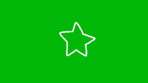 Blinking Star Sparkle Effect Animation Overlay Stock Footage 344208655