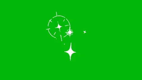Blinking Star Sparkle Effect Animation Overlay Stock Footage 344208656